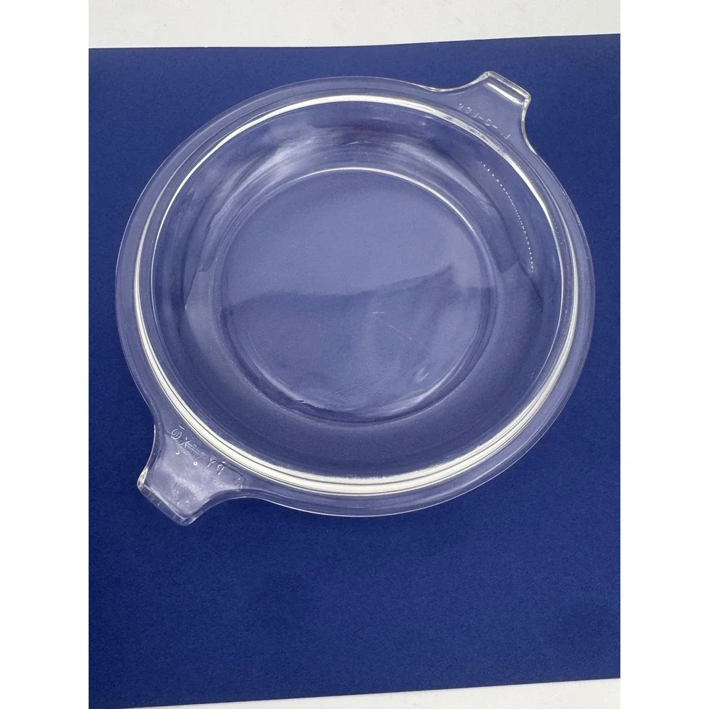 Pyrex Clear Glass Casserole Lid 681-C-21 Round Replacement Cover 7 Inch Handle